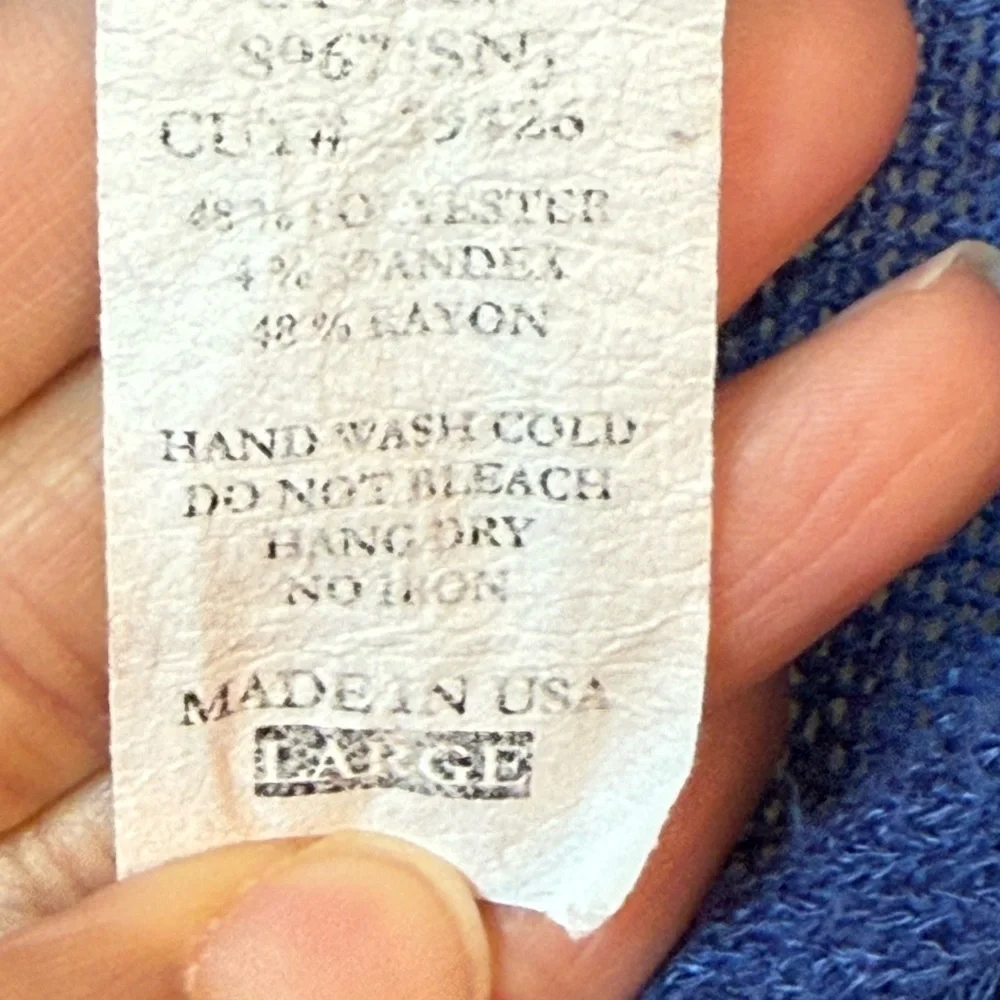 Joyce Leslie Elegant Blue Women's sweater Top Large